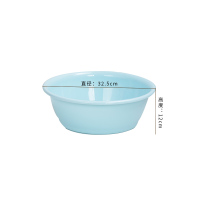 家用淋浴水桶脸盆套装小水桶塑料桶家用水桶洗澡小号手提宿舍学生 脸盆蓝色