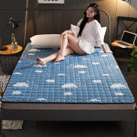 可机洗床垫软垫防滑可折叠防护垫薄垫被学生褥子1.5m1.2单双人1.8 云朵之恋 60*120cm床【环保儿童爬爬垫】