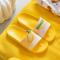 凉拖鞋女外穿夏季室内防滑家用ins居家洗澡情侣一对可爱学生网红 黄色 单双36-37(推荐35-36脚穿)