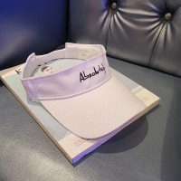 鸭舌帽女夏天空顶无顶遮阳帽防晒男棒球帽太阳帽韩版运动帽潮学生 空顶-Abs白色 可调节