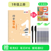 同步人教小学生语文课本1-6年级凹槽练字帖正楷字帖二三四五六年级上册描红部编版下册初学者儿童楷书天天练 部编版1上册(收