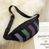 港风腰包女潮ins街拍斜挎包男潮牌嘻哈工装小包日系学生原宿胸包 黑色 收藏关注