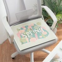 夏季办公室冰丝椅垫加厚凉席座垫夏天学生凳子透气凉垫屁股垫坐垫 春林椅垫 40*40CM