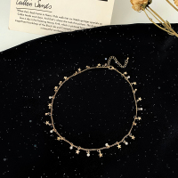 网红饰品星星吊坠2021年新款项链女ins潮轻奢小众锁骨链颈链配饰 金色星星吊坠 关注店铺送小礼品