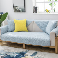 清仓特价沙发垫四季通用布艺防滑北欧简约现代时尚全包万能沙发套 蓝色 [羽梦] 70*70cm