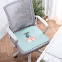 夏季凉席坐垫办公室冰丝椅垫夏天学生凳子小椅子透气凉垫抱枕座垫 爱人与生活-1椅垫 45x45cm