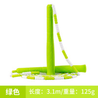 儿童竹节跳绳幼儿园小学生初学专用绳花样可调节专业运动珠节绳子 【经典款-嫩绿】不打结/易调节/幼儿园小学