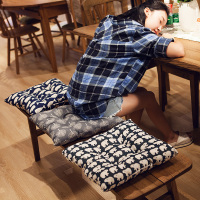 圆形蒲团沙发垫凳子椅子坐垫椅垫加厚四季通用布艺榻榻米男女学生 方形枫叶 40X40cm