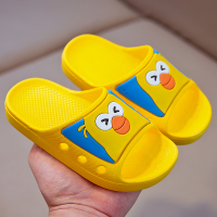 儿童拖鞋夏季女童卡通软底室内宝宝男童防滑中大童小孩公主凉拖鞋 203鸟仔黄色 内长16cm 26码 约2岁半