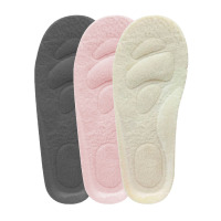 巴布豆加绒保暖儿童鞋垫透气吸汗防臭小孩鞋垫男女童宝棉鞋垫冬季 随机色一双装 加绒保暖棉款 17码/11.8cm