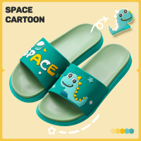 儿童拖鞋夏男童室内家用宝宝女童防滑软底可爱亲子小孩家居凉拖鞋 绿色[小恐龙] 31内长约18CM适龄6岁