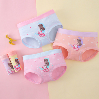 女童内裤纯棉儿童三角不夹pp中大童平角短裤头15岁小女孩宝宝全棉 HY-9992三角3送1 100cm(M码 （2周岁以