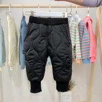 童装男童2019冬装韩版男宝宝棉裤 1-2-3岁小童加绒加厚外穿长裤潮 黑色 DBJ 葫芦棉裤 73cm