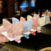 女童宝宝可爱兔耳朵发夹公主小女孩卖萌顶夹发卡夹子发饰刘海夹女 1#小雏菊发夹五件套 收藏宝贝优先发货