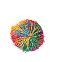 儿童弹弹圈抛接球幼儿园感统训练器材家用运动玩具户外软飞盘飞碟 橡筋球 2个 [弹弹圈配套的]