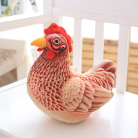 可爱仿真大公鸡老母鸡小鸡布娃娃创意公仔毛绒玩具玩偶生日礼物女 老母鸡 见描述(收藏加购送鸡蛋)