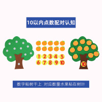 小班区域材料幼儿园活动材料投放数学区角儿童手工创意diy玩教具 橙子树