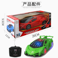 石先生3D灯光充电遥控车 电动遥控玩具汽车模型 地摊热卖玩具儿童 随机赠品 1*18