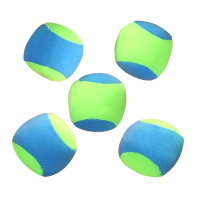 儿童粘粘球黏黏球幼儿园投掷类运动器材吸盘球抛接球亲子户外玩具 软球5只装(颜色随机)