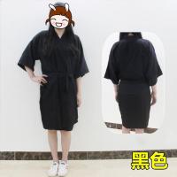 理发店客服围布美发发廊剪发和服高档染发顾客服美容院SPA服 黑色