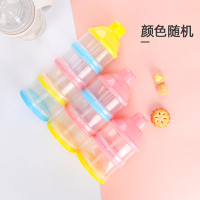 宝宝婴儿便携式奶粉盒多层外出密封大容量可爱家用小号迷你单个 三格奶粉盒