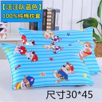 四季通用冰丝纯棉儿童枕头卡通夏天透气水洗2岁6-9幼儿园专用枕套 30*45双面纯棉{汪汪队}