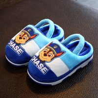 汪汪队宝宝拖鞋1-2岁男童冬季软底防滑室内婴幼儿家居女公主棉拖3 1977后带款蓝色阿奇 内长14cm 150码1-2岁