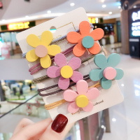 扎头发皮筋头绳女简约韩版发绳可爱ins网红森系橡皮筋发圈头饰品 1#五彩花朵