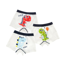 儿童内裤男童四角裤纯棉1平角2婴儿幼儿3男孩4岁小童宝宝短裤全棉 变色恐龙 80cm