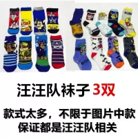 儿童托马斯春秋季袜子汤玛士小火车头卡通袜子男孩女童中筒袜外贸 【汪汪队】3双普通款随机发 2 -3岁
