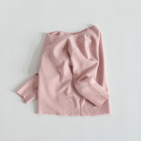 儿童德绒发热打底衫2020秋冬新款中大童小保暖单件上衣加绒秋衣内 浅粉 吊牌110码/建议身高100cm