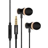TWWEI入耳式通用手机笔记本电脑K歌重低音苹果6安卓有线吃鸡耳机 曜石黑