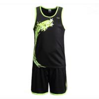 田径服套装中考高考比赛训练紧身训练服跑步运动服黑色 男生黑色 M码