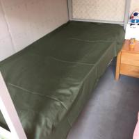 消防蓝被套被罩军绿床单被套褥单三件套海蓝色被套橄榄绿被套 床单[陆军绿]150*200 厂家直销