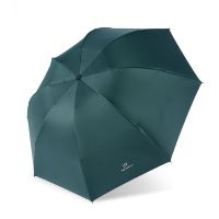 ins双人全自动雨伞小清新折叠防晒太阳伞男女学生大号遮阳晴雨伞 [手动款]八骨黑胶-UV绿色(普款)