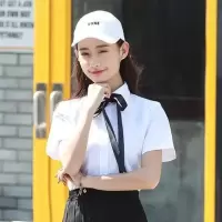 (单件/1套可选)套装学院风男女学生装班服水手服长袖衬衫秋表演 女短袖衬衫 S