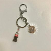 可乐潮流钥匙扣diy钥匙链男士情侣礼物一对送给男朋友的礼物学生 红色可乐钥匙扣 一个自用装