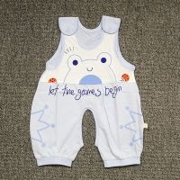 宝宝哈衣夏薄款纯棉连体衣婴儿衣服0新生幼儿6个月1岁睡衣3爬服装 蓝色款随机图案1件 66 建议1-4个月