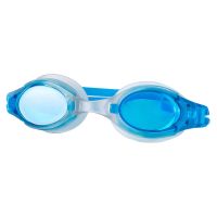 泳镜儿童成人游泳眼镜男女高清防水防雾学生平光非近视泳帽镜鼻夹 湖蓝色泳镜(袋装)