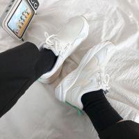 春夏韩版学生运动鞋女板鞋单鞋小白鞋老爹鞋透气百搭女鞋 105米白 35