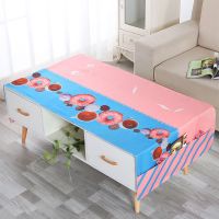 [特价]防水棉麻布艺茶几桌布茶几罩客厅长方形餐桌台布防尘布 甜甜圈 防水60*170