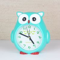 [送电池]儿童闹钟卡通会说话叫懒虫起床创意学生可爱床头静音钟 猫头鹰(闹铃滴滴滴)