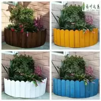 户外竹篱笆栅栏庭院围栏公园护栏花园隔断装饰竹竿爬藤架小院绿化 长5cm高3cm碳化色