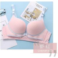 哺乳文胸前开扣式孕妇内衣怀孕期舒适夏季聚拢防下垂喂奶薄款有型 单件粉色 40/90