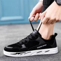 2020夏秋季韩版潮流板鞋男士休闲鞋学生透气帆布鞋男网红同款男鞋 GT002黑色 39