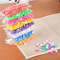 1600克彩色小石子鱼缸装饰五彩石园艺用品花盆植被白沙子 多色小彩石(一件8包,每包200g)