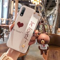 华为荣耀9x手机壳女款9xpro保护套play3硅胶play软壳v9play个性3e 荣耀9x 白爱心腕带[单壳]