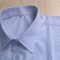 工作服假领子 白底蓝细条假领子 男士女士假领头衬衫领子制度领子 白底蓝细条 35码