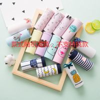 5条95%棉女士内裤中低腰少女内裤女士三角裤性感棉质内裤女学生 特价组合[5条] XL