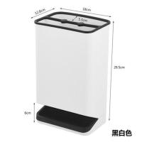 创意雨伞桶放雨伞架子收纳桶家用伞架子雨伞架子收纳架挂伞放伞架 黑白色